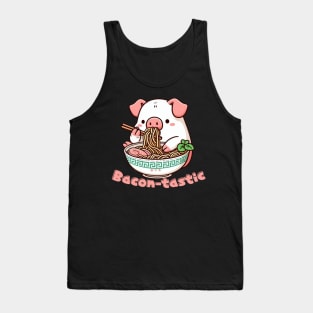 Bacon-tastic Ramen pig life Tank Top